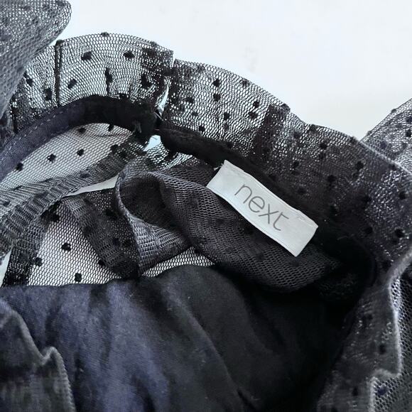 NEXT Girls Black Tiered Mesh Tulle Dress – Size 12-13 - Picture 8 of 10